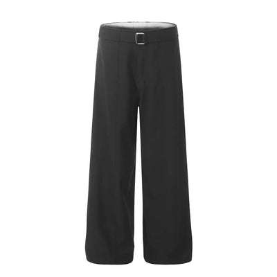 Casual Belted Strap Trousers Korean Street Fashion Trousers By MaxDstr Shop Online at OH Vault