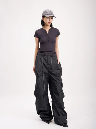 Casual Cargo Style Track Pants Korean Street Fashion Pants By Opicloth Shop Online at OH Vault