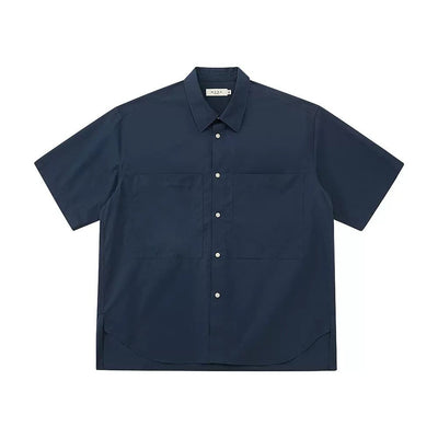 Neat Pockets Minimal Shirt Korean Street Fashion Shirt By NANS Shop Online at OH Vault