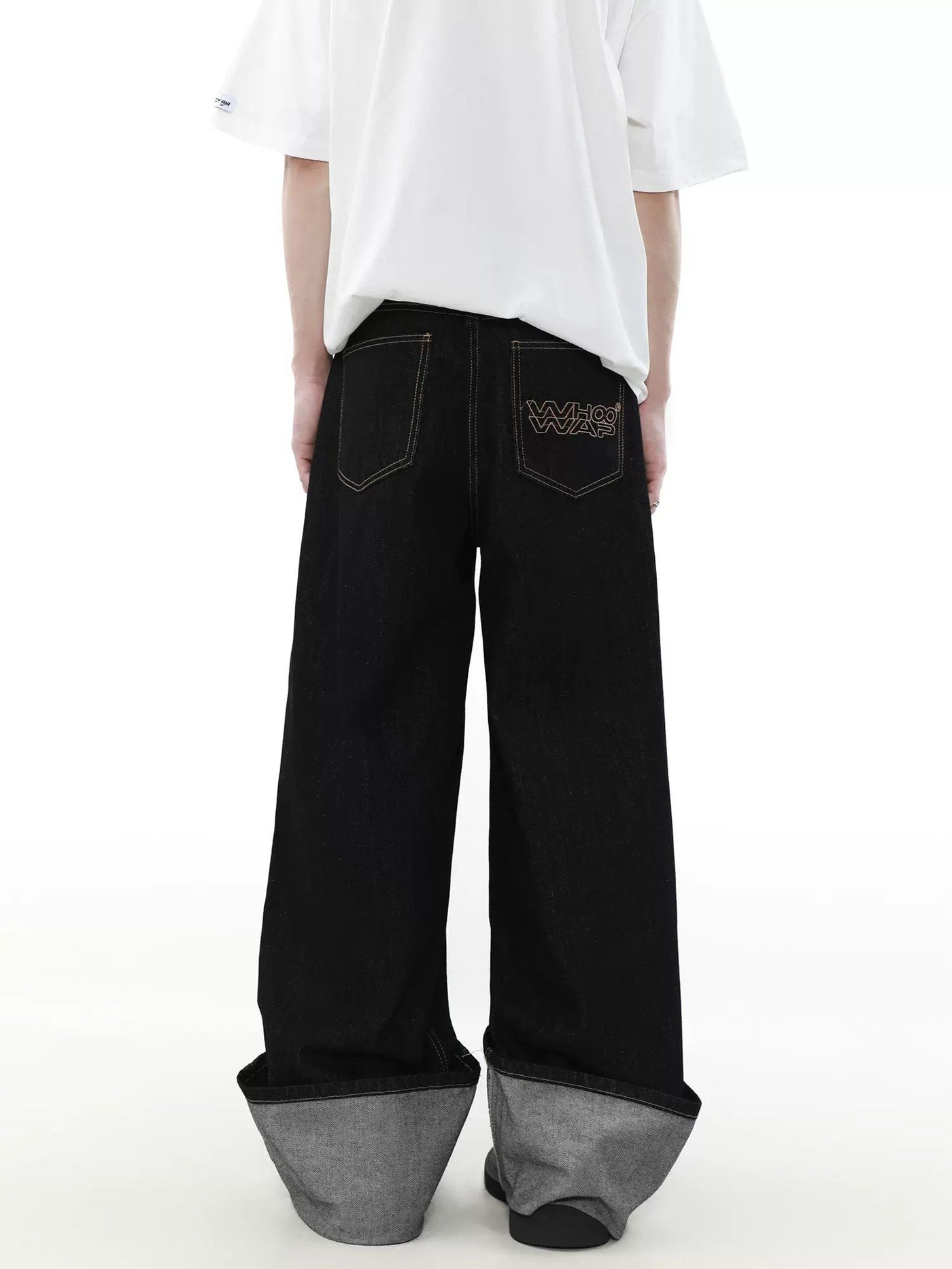 Long Cut Versatile Jeans Korean Street Fashion Jeans By Mr Nearly Shop Online at OH Vault