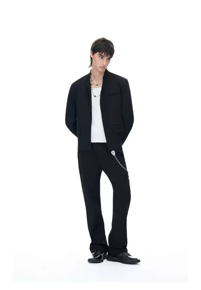 Flap Pocket Boxy Blazer Korean Street Fashion Blazer By Terra Incognita Shop Online at OH Vault