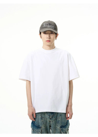 Minimal Seams Detail T-Shirt Korean Street Fashion T-Shirt By 77Flight Shop Online at OH Vault