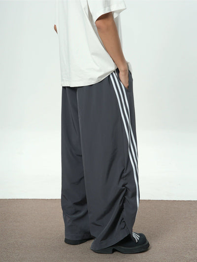 Striped Line Side Track Pants Korean Street Fashion Pants By Jump Next Shop Online at OH Vault