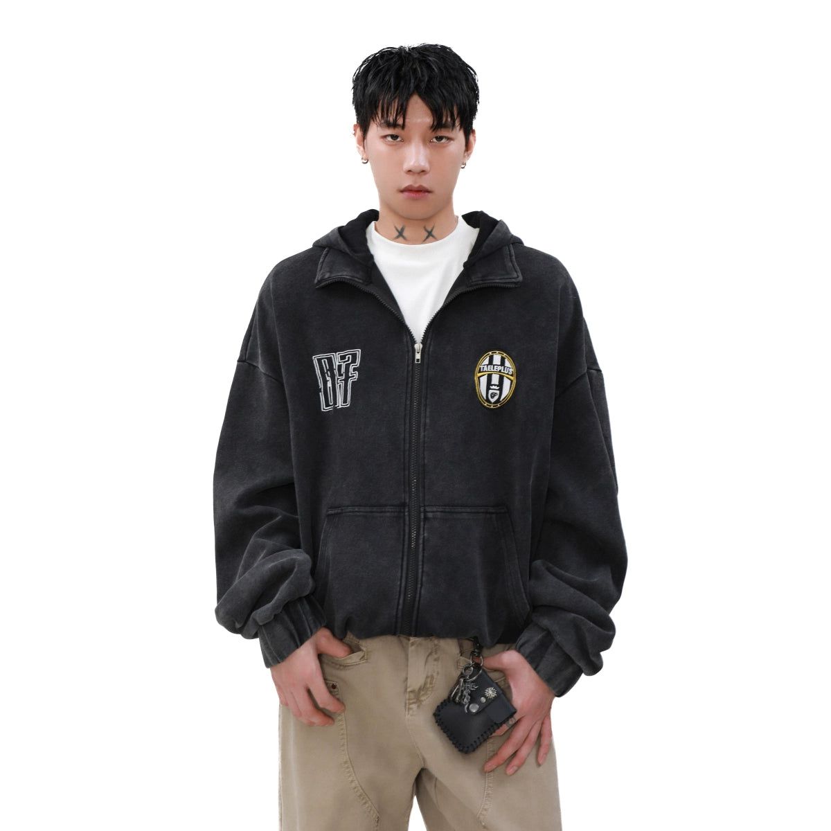 Side Pockets Washed Hoodie Korean Street Fashion Hoodie By Mr Nearly Shop Online at OH Vault