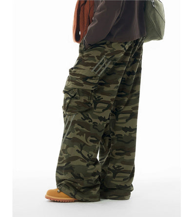 Loose Camouflage Comfty Cargo Pants Korean Street Fashion Pants By JHYQ Shop Online at OH Vault