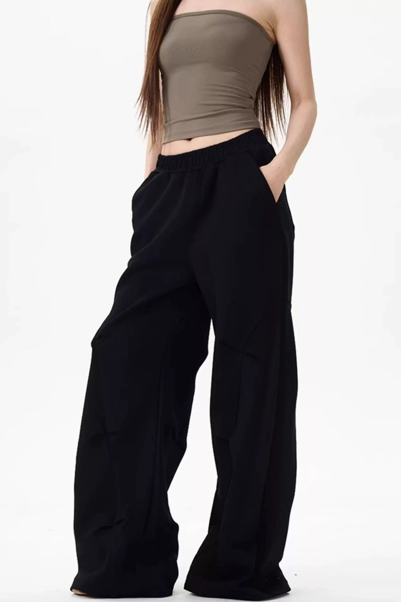 Gartered Adjustable Comfty Sweatpants Korean Street Fashion Pants By 77Flight Shop Online at OH Vault