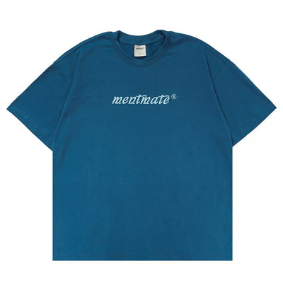 Contrast Logo Print T-Shirt Korean Street Fashion T-Shirt By Mentmate Shop Online at OH Vault