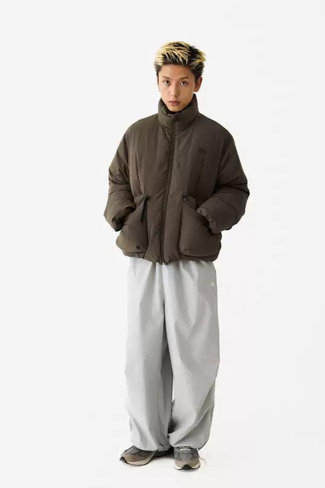 Side Pockets Versatile Puffer Jacket Korean Street Fashion Jacket By Crying Center Shop Online at OH Vault