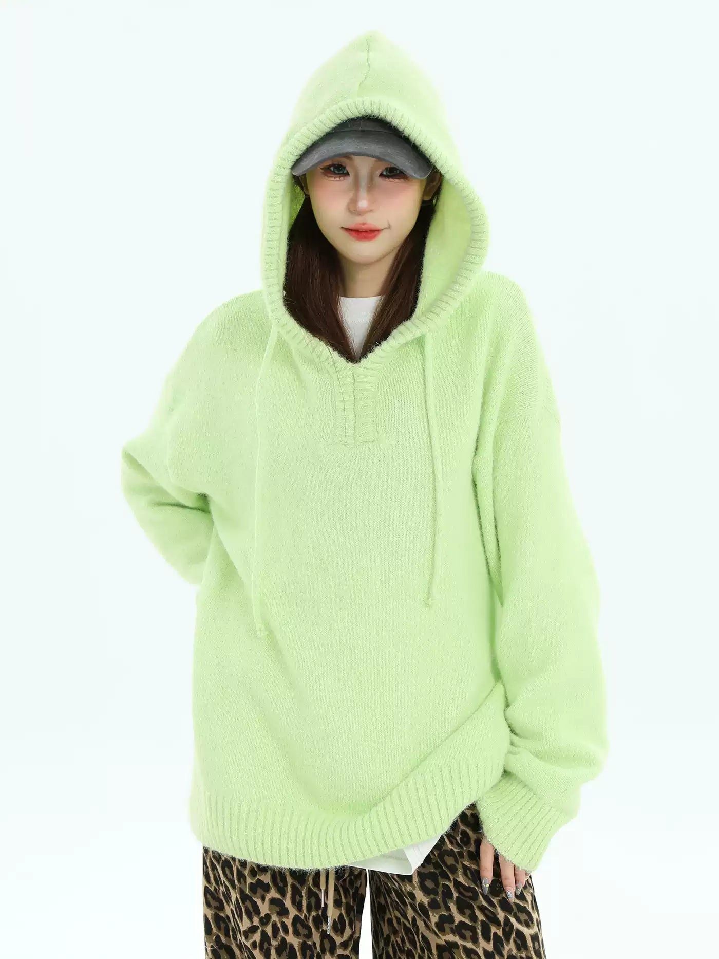 Pastel Color Hooded Sweater Korean Street Fashion Sweater By INS Korea Shop Online at OH Vault