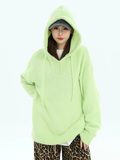 Pastel Color Hooded Sweater Korean Street Fashion Sweater By INS Korea Shop Online at OH Vault