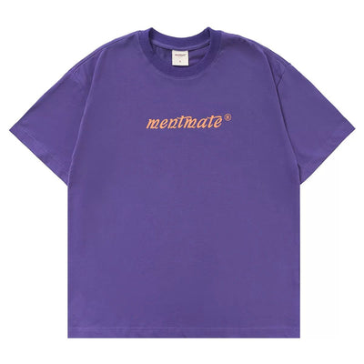 Contrast Logo Print T-Shirt Korean Street Fashion T-Shirt By Mentmate Shop Online at OH Vault