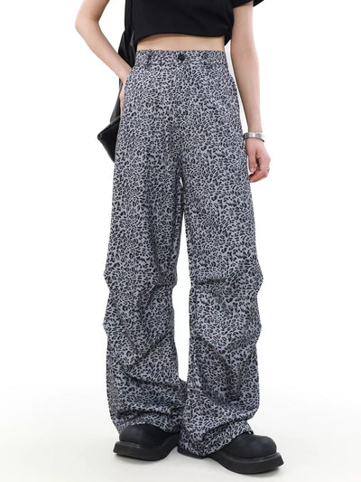 Drapey Animal Print Pants Korean Street Fashion Pants By Mr Nearly Shop Online at OH Vault