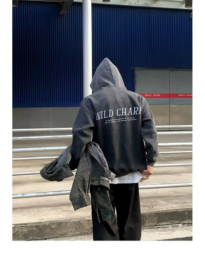 Washed Sunset Graphic Hoodie Korean Street Fashion Hoodie By Poikilotherm Shop Online at OH Vault