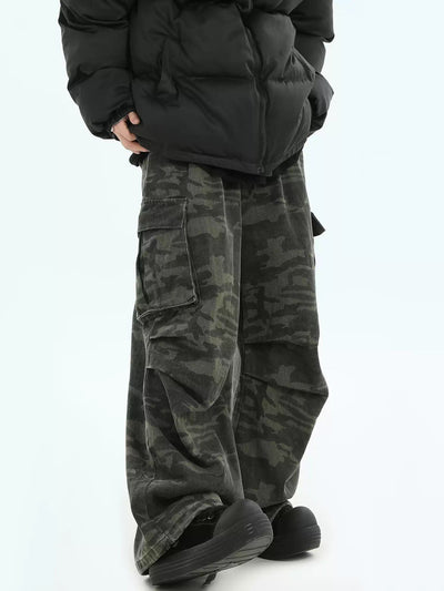 Side Pockets Camouflage Cargo Pants Korean Street Fashion Pants By INS Korea Shop Online at OH Vault