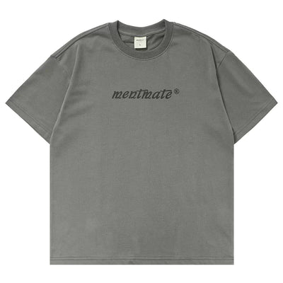 Contrast Logo Print T-Shirt Korean Street Fashion T-Shirt By Mentmate Shop Online at OH Vault