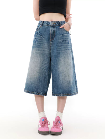 Whiskers Versatile Denim Shorts Korean Street Fashion Shorts By Mr Nearly Shop Online at OH Vault