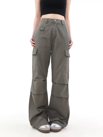 Buttoned Pockets Workwear Pants Korean Street Fashion Pants By Mr Nearly Shop Online at OH Vault