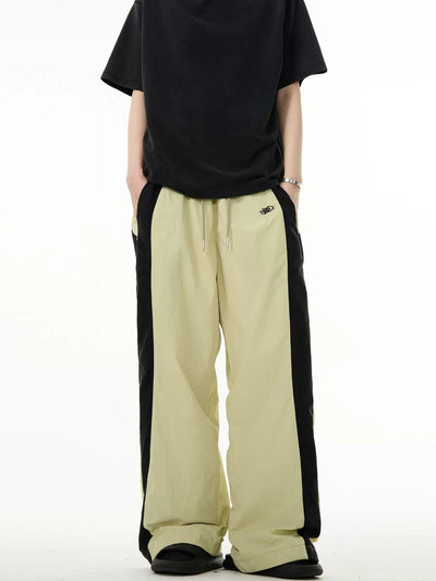 Contrast Bar Line Sweatpants Korean Street Fashion Pants By Mad Witch Shop Online at OH Vault