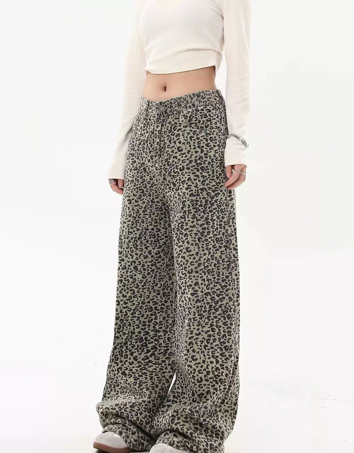 Washed Leopard Pattern Pants Korean Street Fashion Pants By Blacklists Shop Online at OH Vault