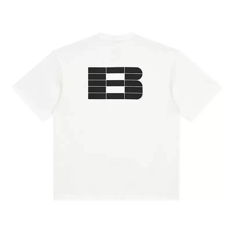 Block Detail Letter T-Shirt Korean Street Fashion T-Shirt By Boneless Shop Online at OH Vault