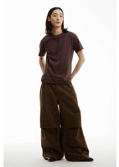 Leopard Print Loose Fit Pants Korean Street Fashion Pants By Funky Fun Shop Online at OH Vault