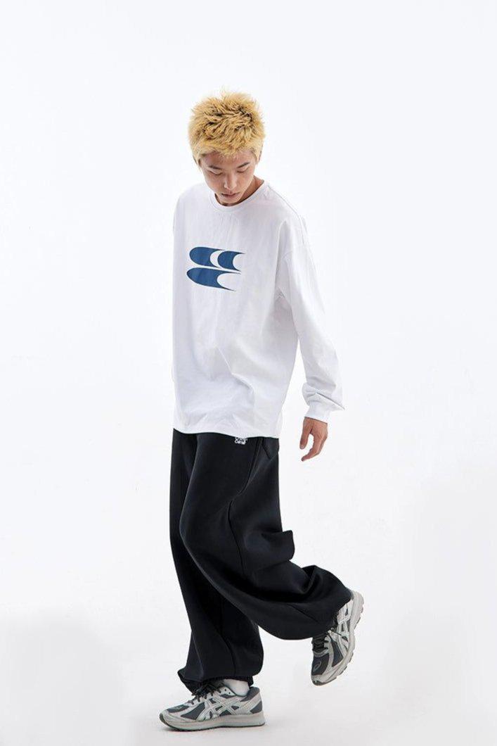 Gartered End Oversized Sweatpants Korean Street Fashion Pants By Crying Center Shop Online at OH Vault