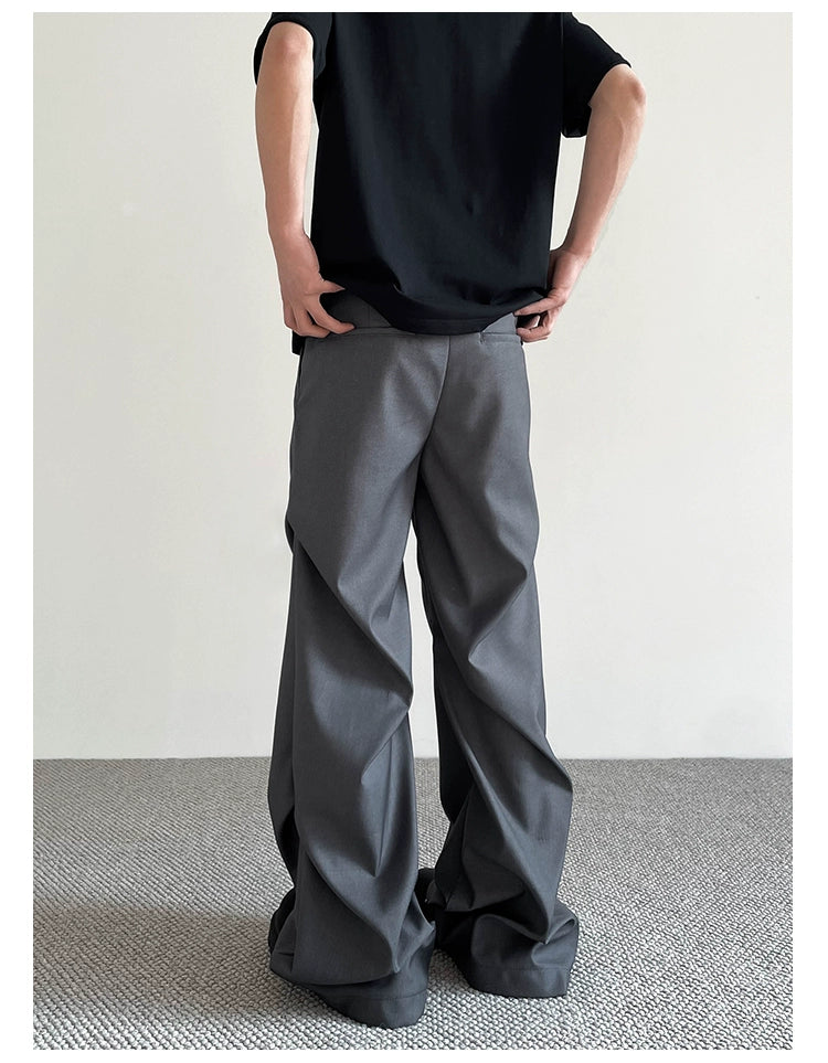 Folded Emphasis Detail Pants Korean Street Fashion Pants By A PUEE Shop Online at OH Vault