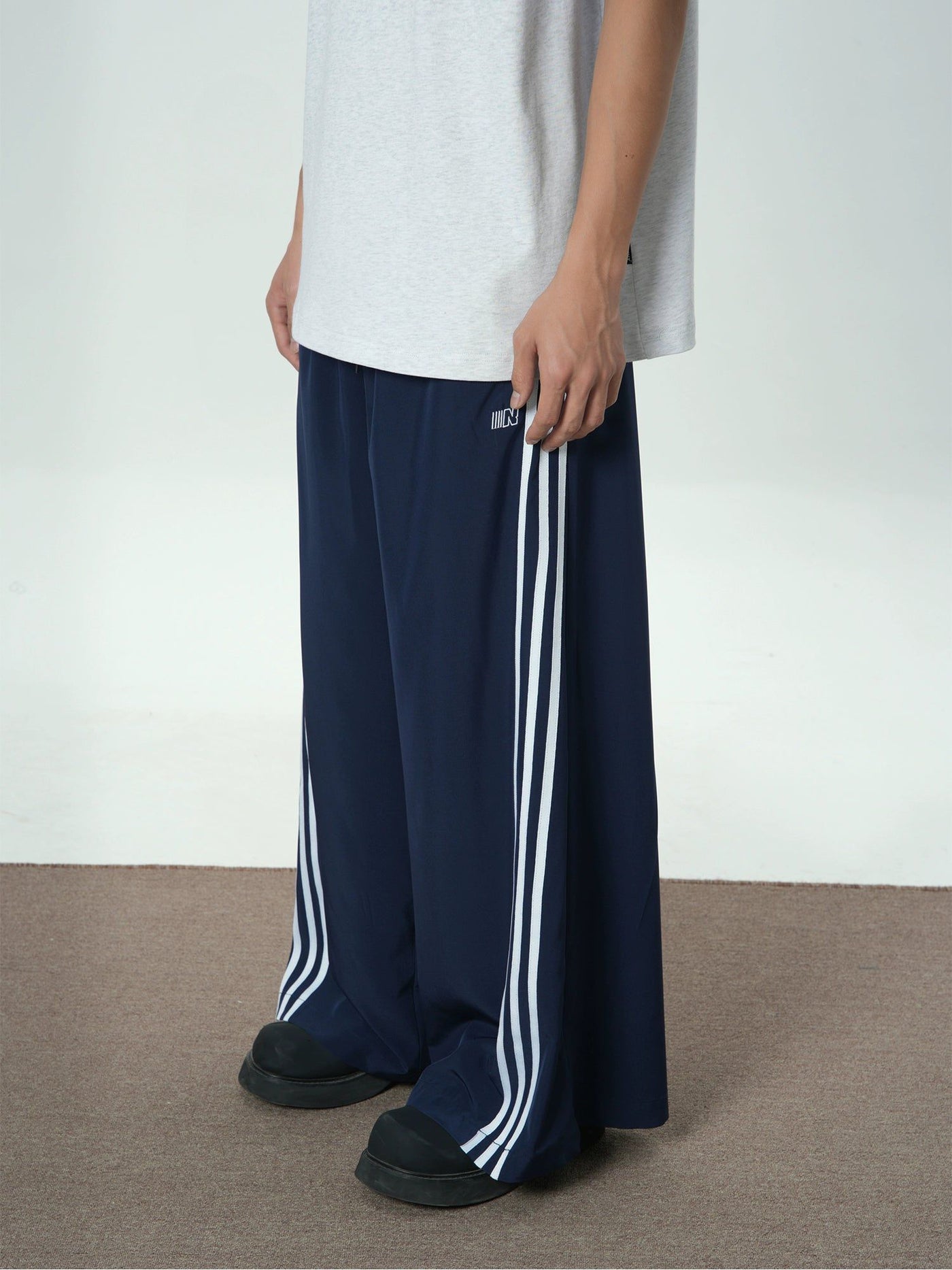 Striped Line Side Track Pants Korean Street Fashion Pants By Jump Next Shop Online at OH Vault