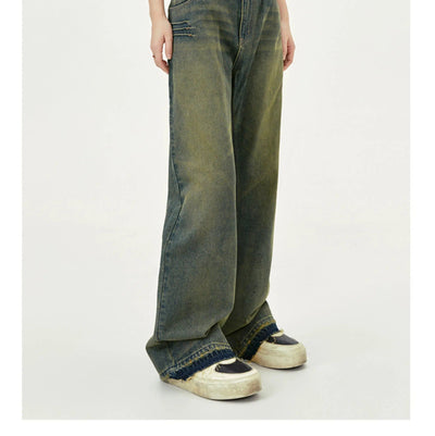 Gradient Rust Washed Jeans Korean Street Fashion Jeans By Made Extreme Shop Online at OH Vault