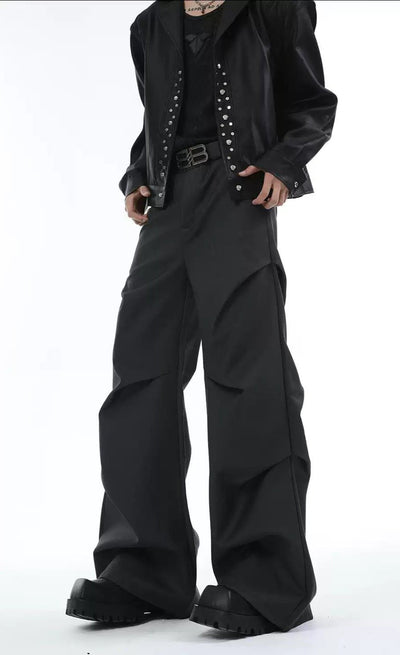 Plain Color Wide Cut Pants Korean Street Fashion Pants By Turn Tide Shop Online at OH Vault