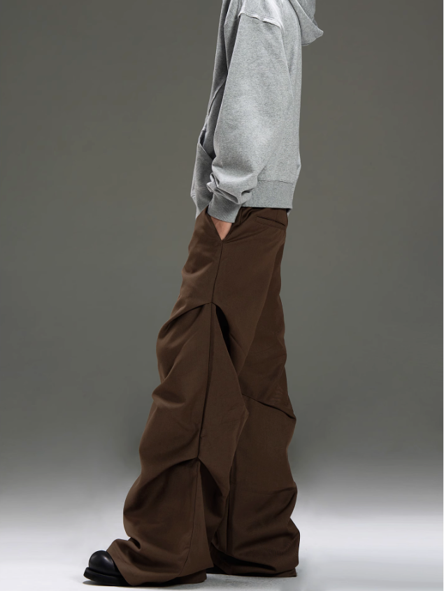 Casual Side Pleated Pants Korean Street Fashion Pants By MaxDstr Shop Online at OH Vault