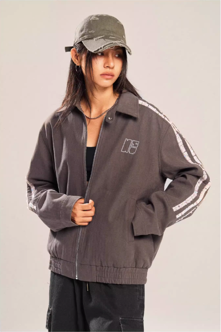 Side Bar Lace Collared Jacket Korean Street Fashion Jacket By New Start Shop Online at OH Vault