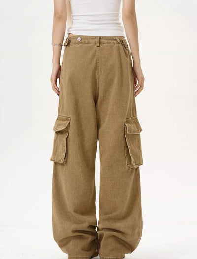 Casual Side Pocket Pleats Cargo Pants Korean Street Fashion Pants By MaxDstr Shop Online at OH Vault