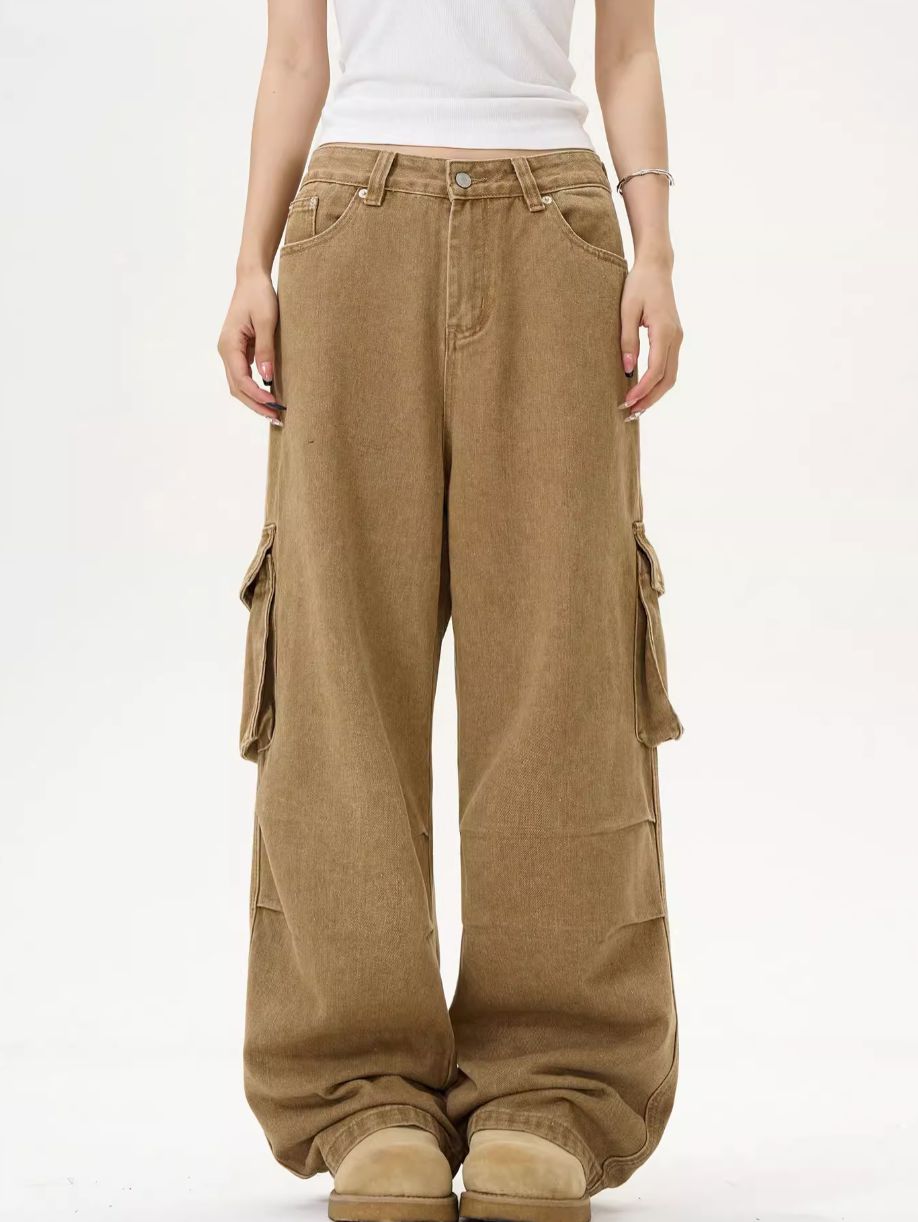 Casual Side Pocket Pleats Cargo Pants Korean Street Fashion Pants By MaxDstr Shop Online at OH Vault