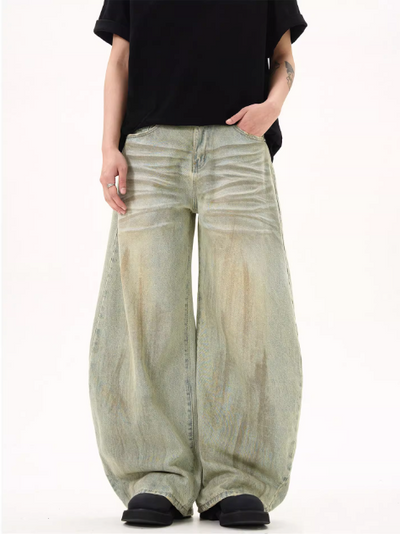 Sand Washed Scratch Faded Jeans Korean Street Fashion Jeans By MaxDstr Shop Online at OH Vault