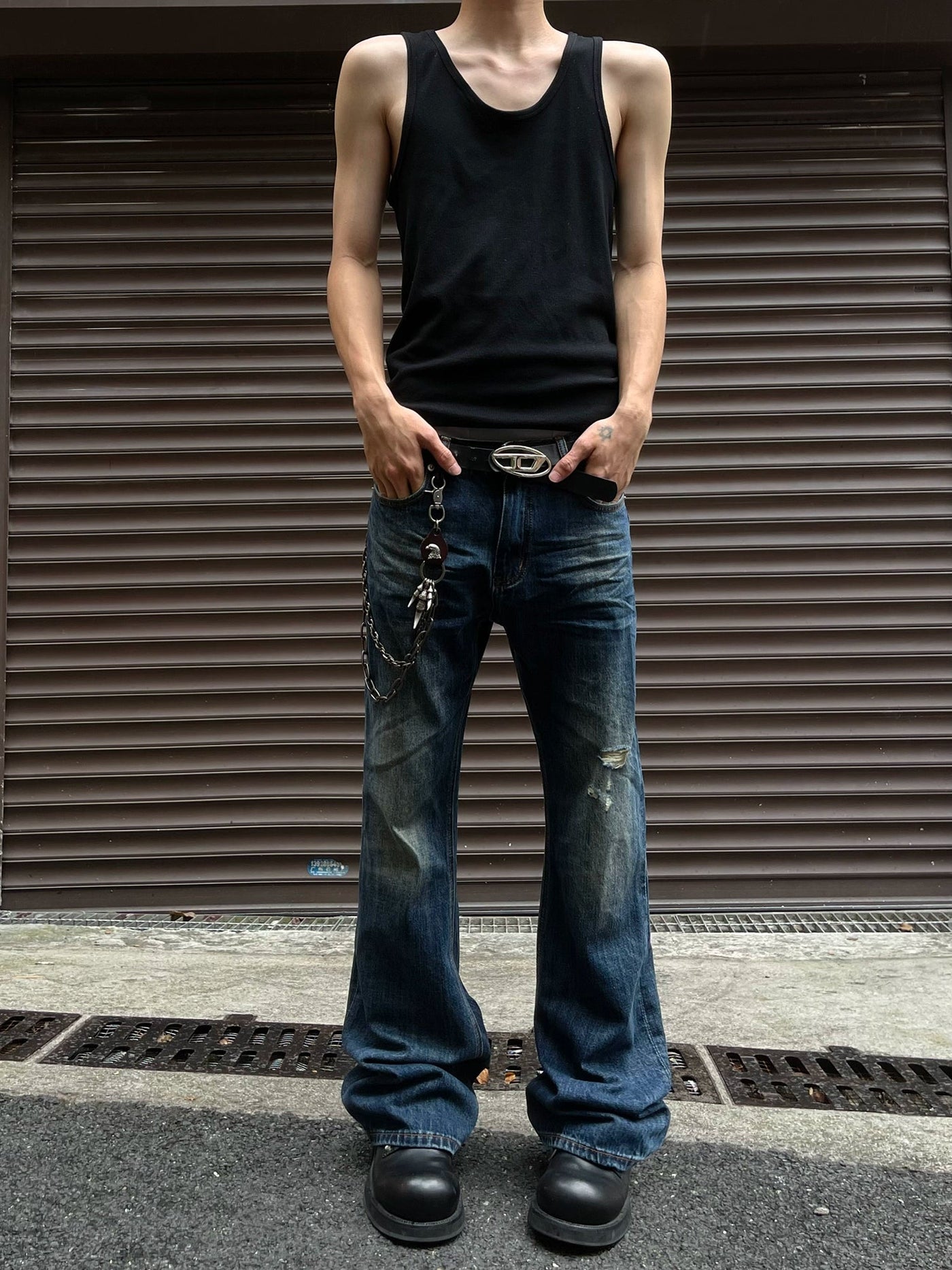 Spliced Blades Track Pants Korean Street Fashion Pants By MaxDstr Shop Online at OH Vault