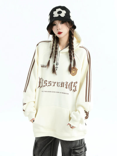 Oversized Fit Casual Hoodie Korean Street Fashion Hoodie By INS Korea Shop Online at OH Vault