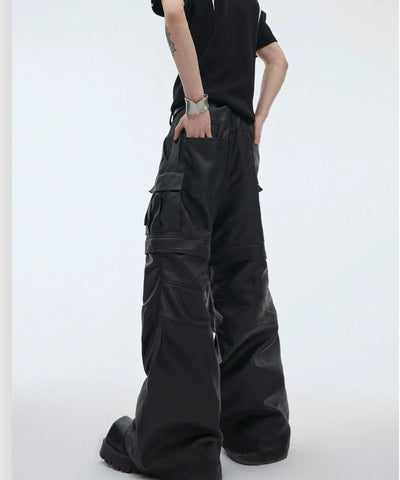 Zipped Detachable Leather Pants Korean Street Fashion Pants By Argue Culture Shop Online at OH Vault