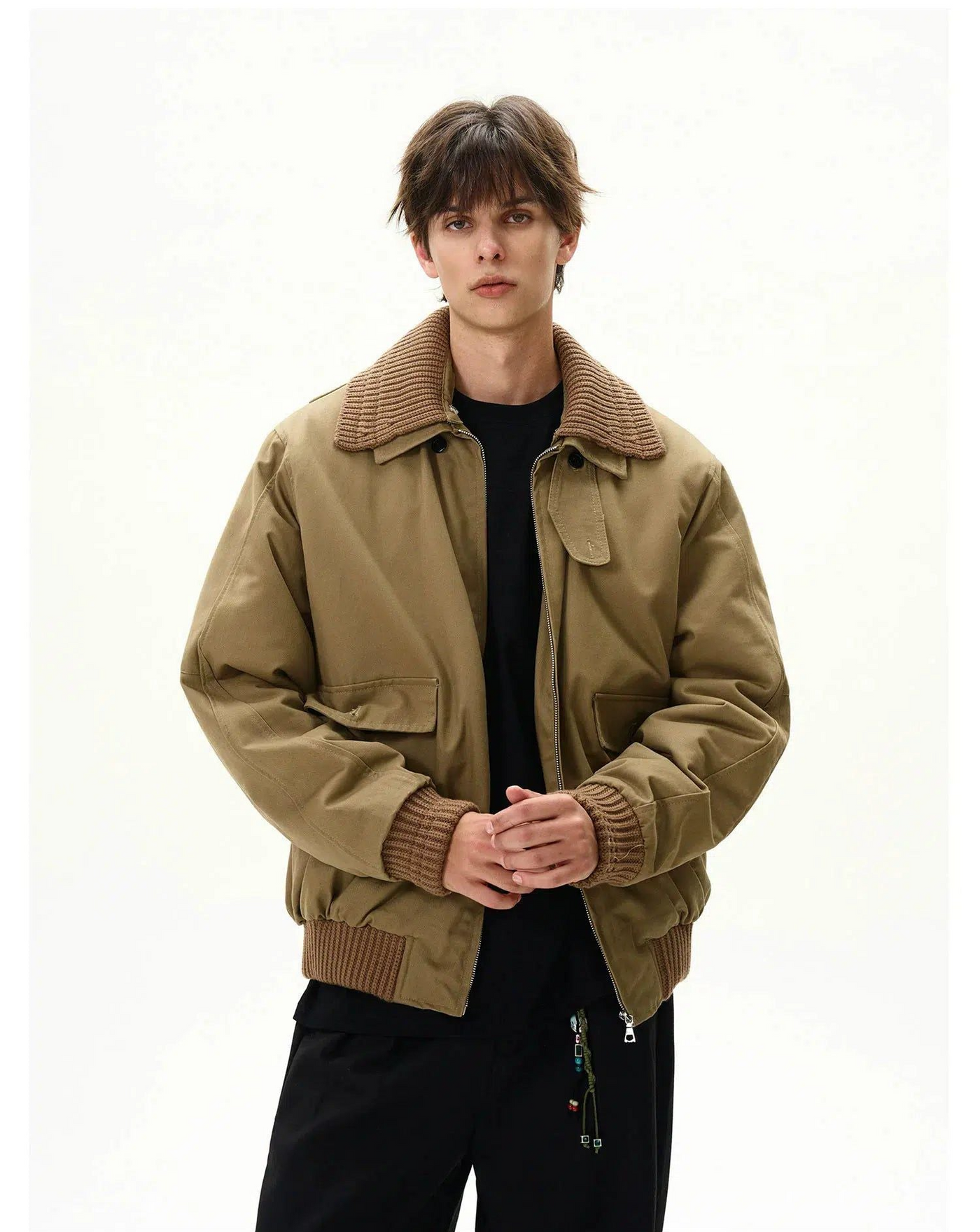 Detachable Double-Layer Lapel Jacket Korean Street Fashion Jacket By MaxDstr Shop Online at OH Vault