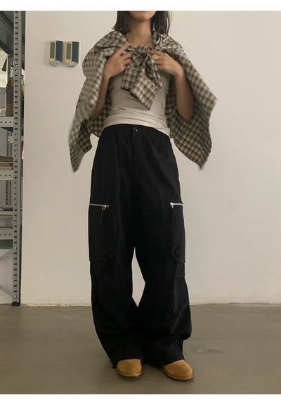 Functional Pleats Cargo Pants Korean Street Fashion Pants By In Knots Shop Online at OH Vault