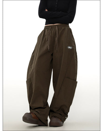 Drawstring Big Pocket Track Pants Korean Street Fashion Pants By Mr Nearly Shop Online at OH Vault