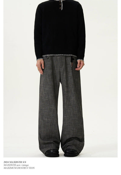 Flip Pocket Textured Flared Pants Korean Street Fashion Pants By MaxDstr Shop Online at OH Vault