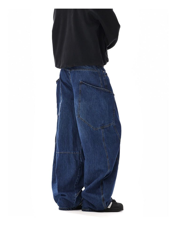 Oversized Pocket Baggy Jeans Korean Street Fashion Jeans By MEBXX Shop Online at OH Vault