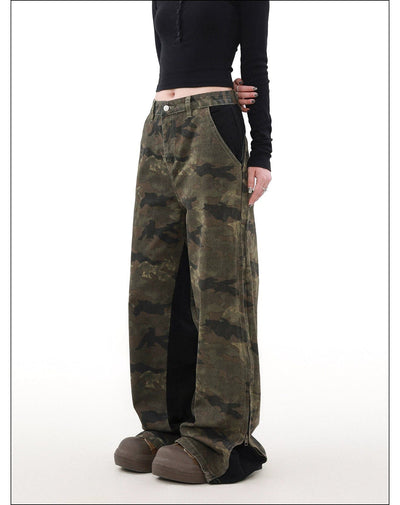 Side Stitched Camouflage Pants Korean Street Fashion Pants By Mr Nearly Shop Online at OH Vault