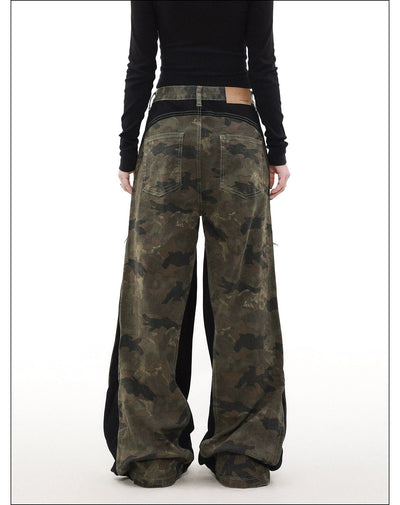 Side Stitched Camouflage Pants Korean Street Fashion Pants By Mr Nearly Shop Online at OH Vault