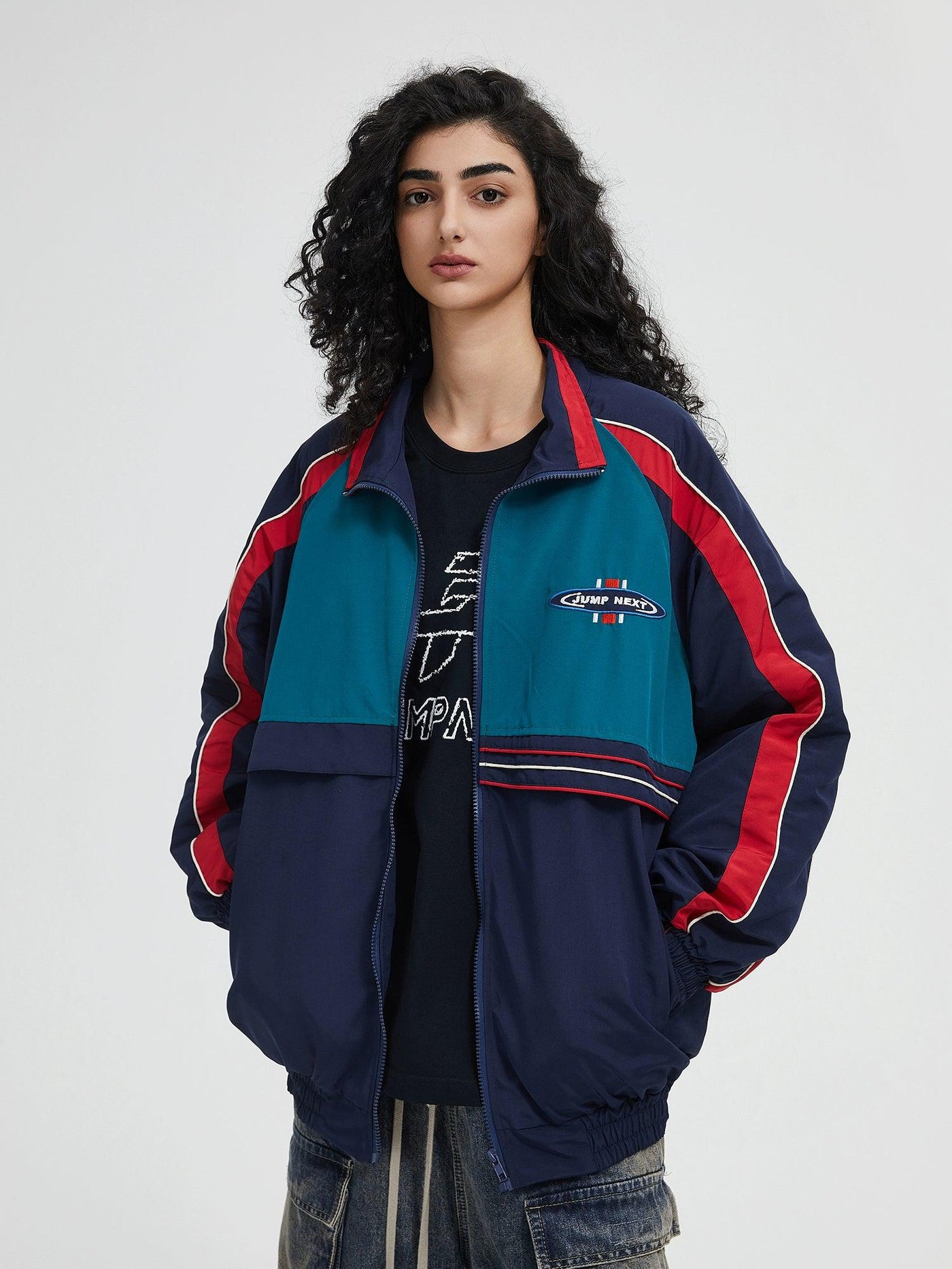 Retro Zipped Casual Jacket Korean Street Fashion Jacket By Jump Next Shop Online at OH Vault