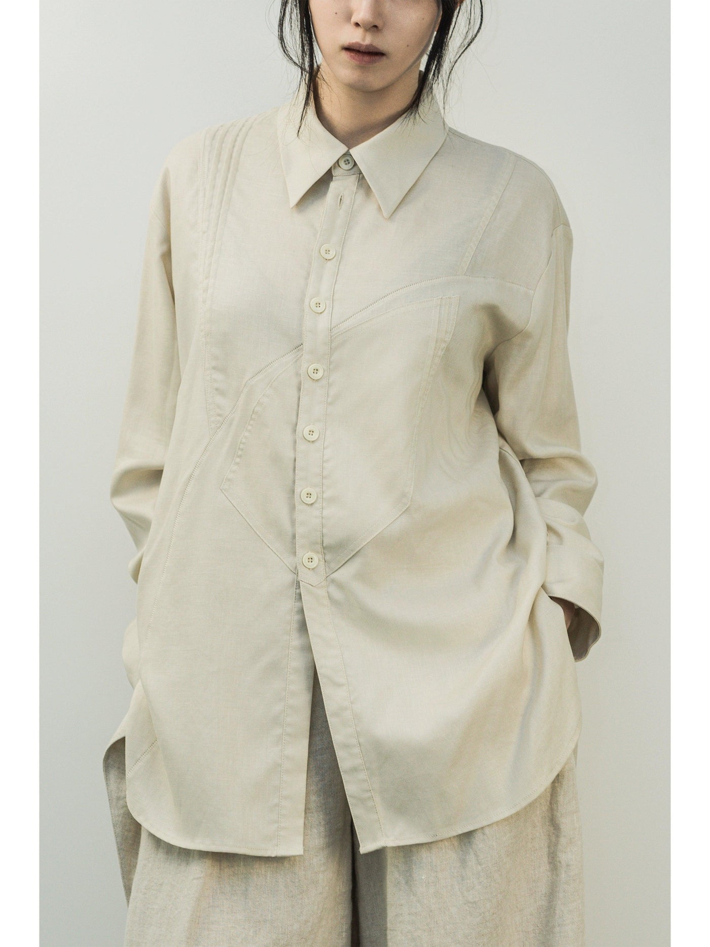 Relaxed Fit Buttoned Shirt Korean Street Fashion Shirt By ILNya Shop Online at OH Vault