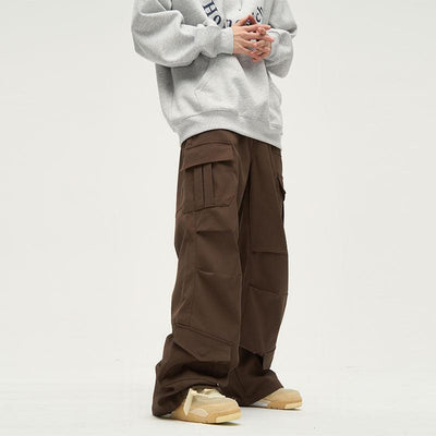 Clean Casual Cargo Pants Korean Street Fashion Pants By 77Flight Shop Online at OH Vault