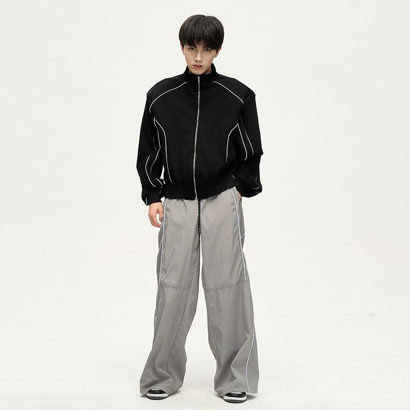 Loose Track Pants Korean Street Fashion Pants By 77Flight Shop Online at OH Vault