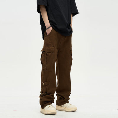 Relaxed Fit Cargo Pants Korean Street Fashion Pants By 77Flight Shop Online at OH Vault